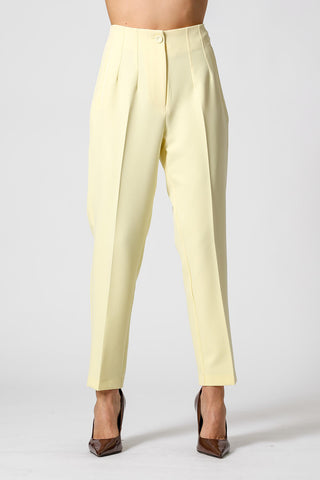 Calça Cenoura New Alfaiataria - AMARELO CL