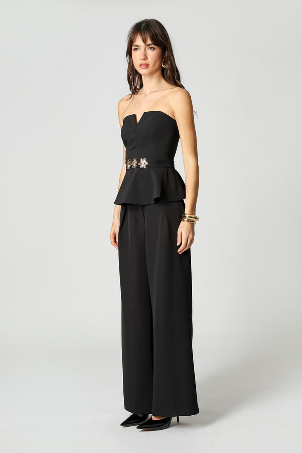 Blusa Peplum Strapless