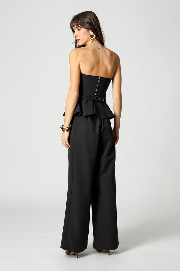 Blusa Peplum Strapless