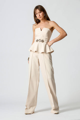 Blusa Peplum Strapless - CRU