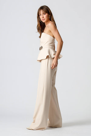 Blusa Peplum Strapless