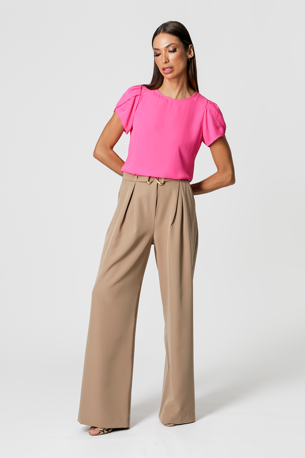 Blusa Manga Tulipa