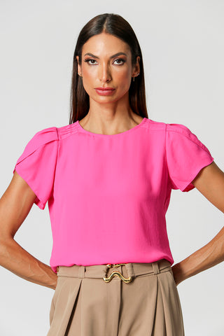 Blusa con mangas tulipán - ROSA 6