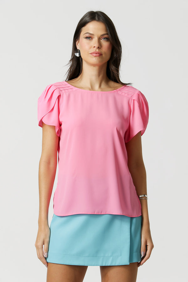 Blusa Manga Tulipa