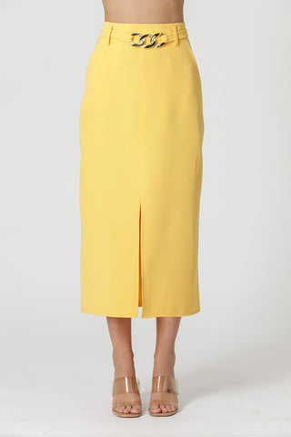 Falda midi entallada - SOL