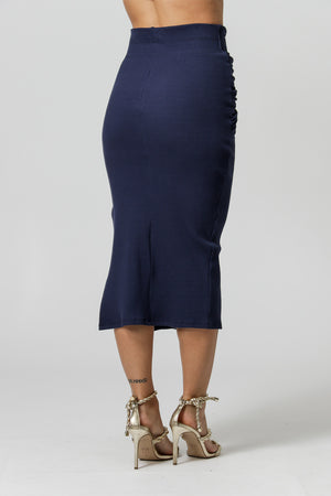 Saia Com Twist Franzido