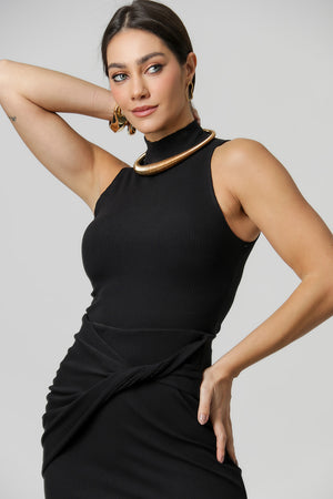 Saia Com Twist Franzido