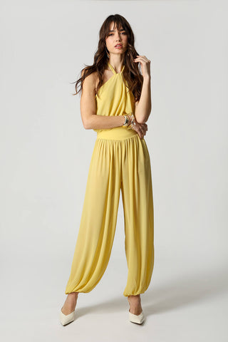 Blusa Frente Única Chiffon - AMARELO