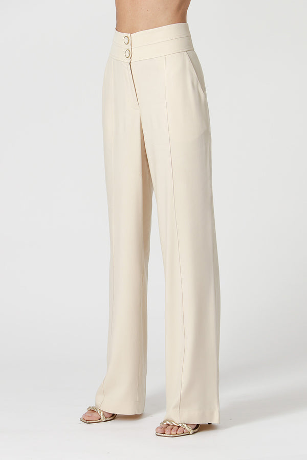 Calça Com Cós Duplo