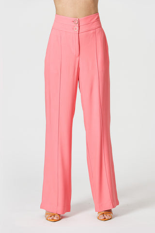 Calça Com Cós Duplo - ROSA CLARO