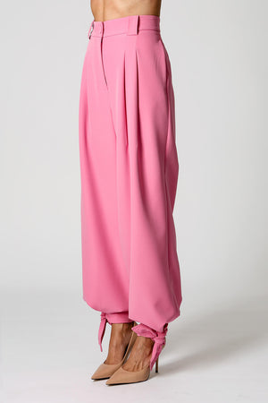 Calça Pantalona Em Alfaiataria Com Martingale TRIMIX