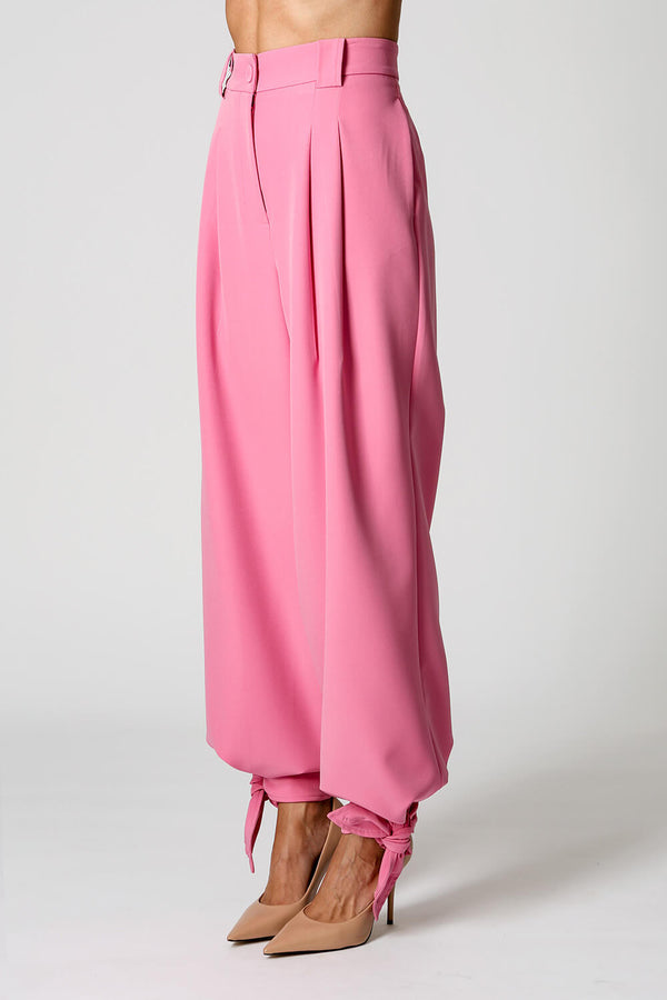 Calça Pantalona Em Alfaiataria Com Martingale TRIMIX