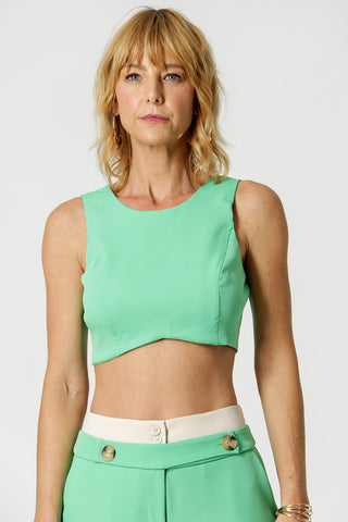 Top corto a medida - VERDE