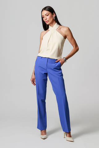 Pantalones rectos de sastre - AZUL KLEIN 1
