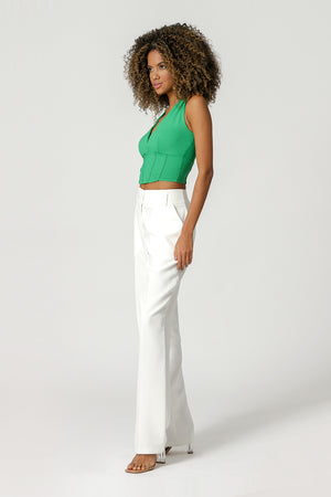 Blusa Corset Com Decote V