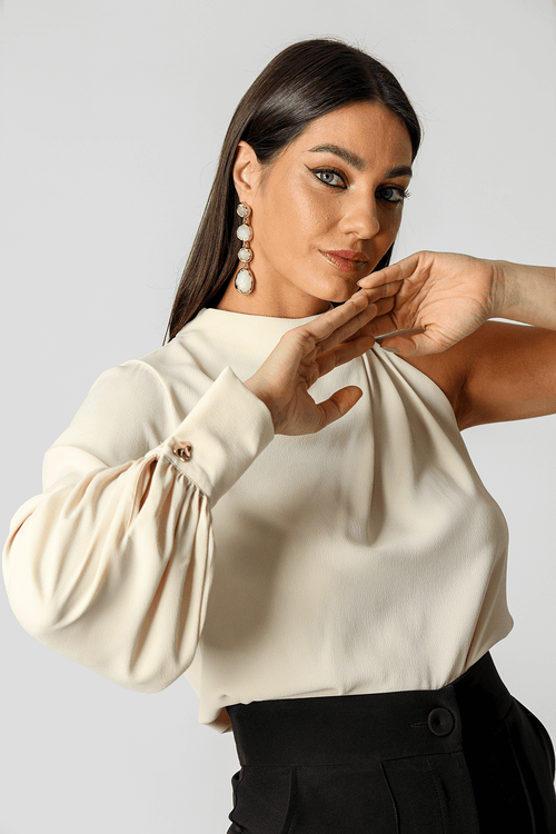 Blusa Assimétrica De Ombro Único