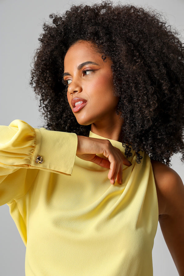 Blusa Assimétrica De Ombro Único