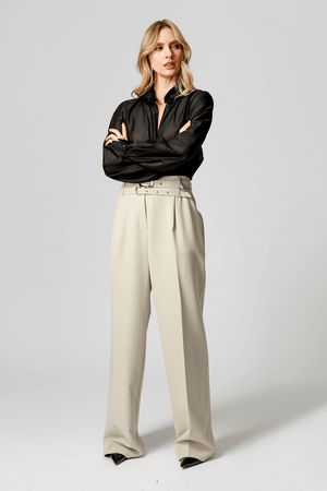 Blusa Gola Ruff em Voil