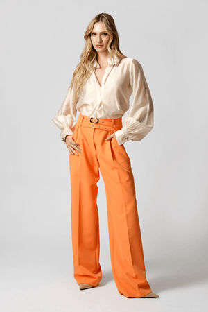 Blusa Gola Ruff em Voil