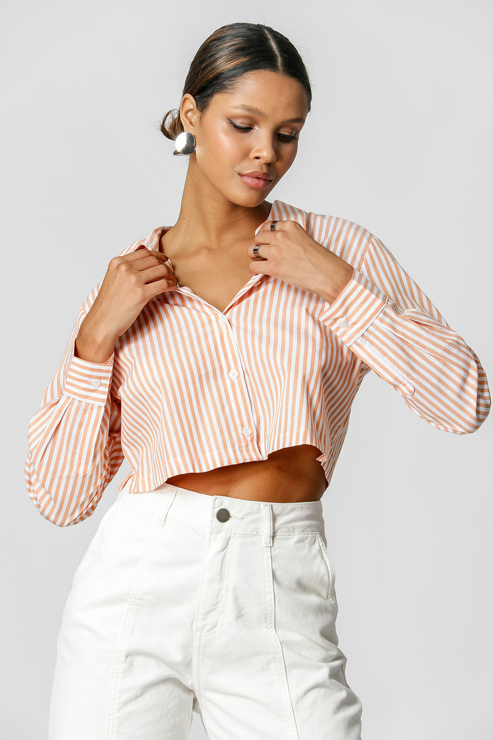 Camisa corta de rayas - TELHA CL 90131