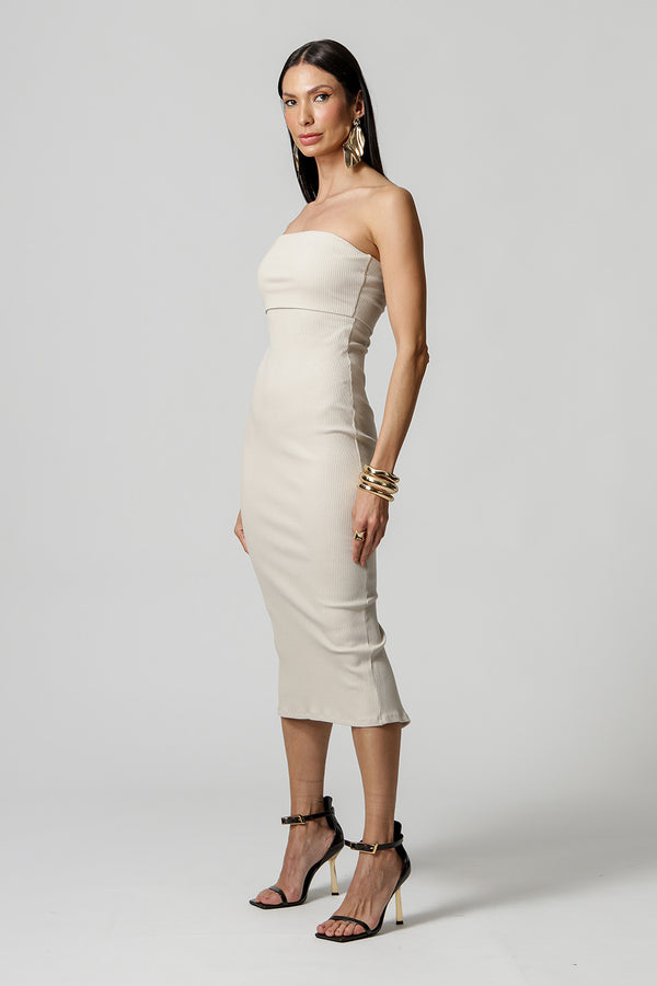 Vestido Tubinho Sem Alça