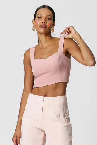 Top corto con tirantes - ROSE