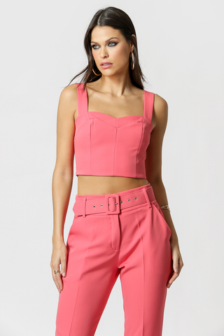 Top corto con tirantes - FLOR