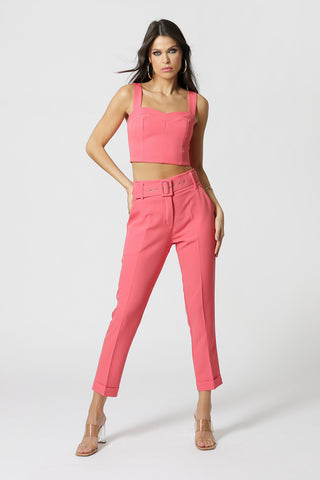 Top corto con tirantes - FLOR