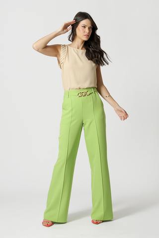 Blusa Com Pregas Nas Cavas - BEGE