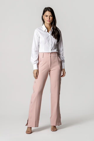 Camisa Básica em Tricoline - BRANCO