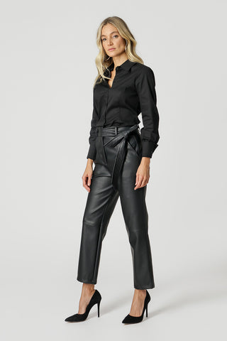 Camisa Básica Manga Longa - PRETO