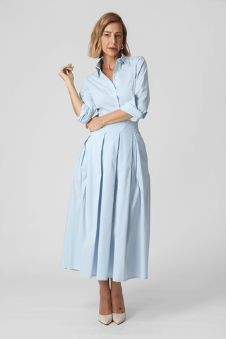 Camisa Básica Manga Longa - AZUL CLARO