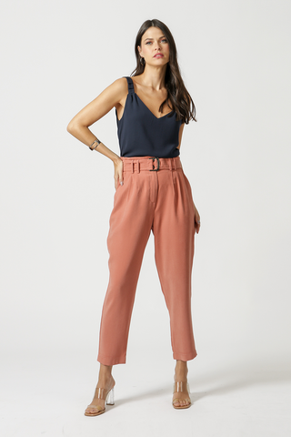 Blusa Alça Com Pregas - MARINHO