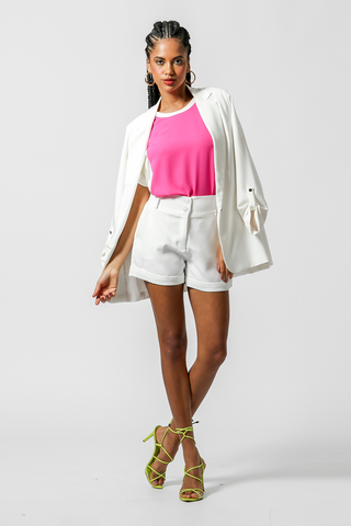 T-shirt Com Recorte - PINK