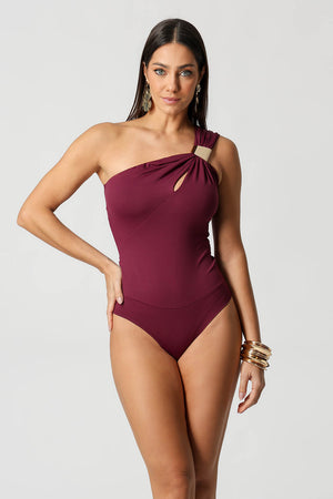 Body Ombro Único Com Vazado