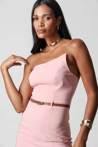 Vestido con escote asimétrico - ROSA