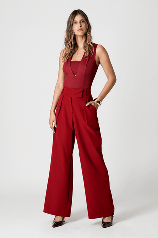 Body con escote profundo - ESC WINE