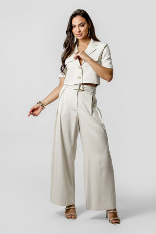 Casaqueto De Linho Cropped - CRU