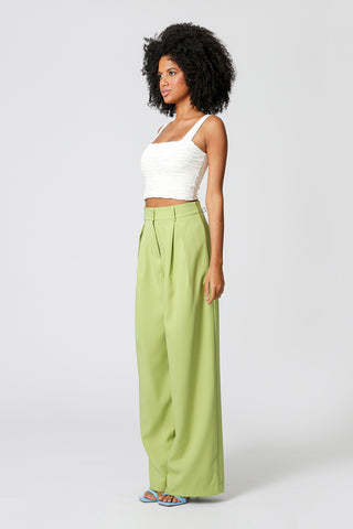 Blusa fruncida con tirantes Off-White 1