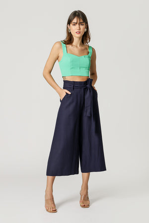 Blusa Cropped Detalhe Lastex