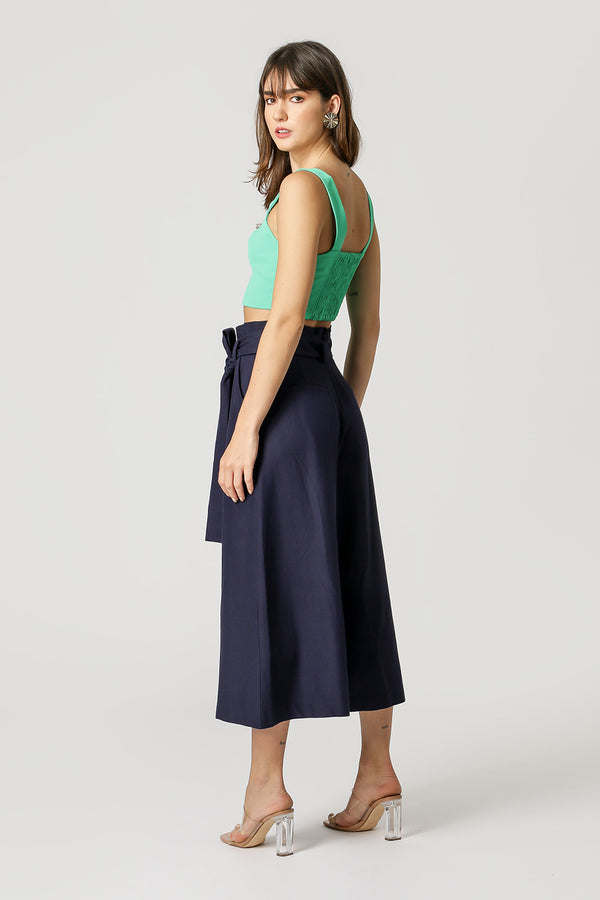 Blusa Cropped Detalhe Lastex