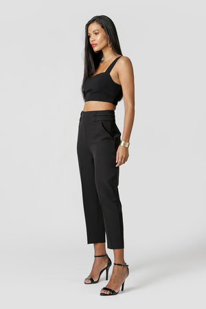 Blusa Cropped Detalhe Lastex