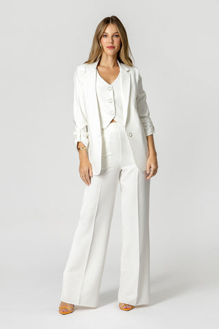 Blazer largo estampado - OFF WHITE 7182