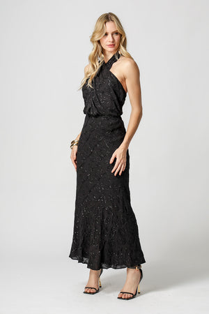 Blusa Paetê Com Decote Transpassado