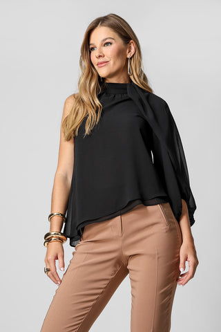 Blusa Manga Ampla DIferenciada - PRETO