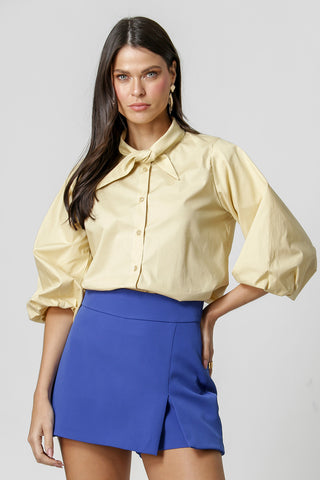 Camisa Gola Diferenciada - BEGE