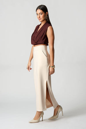 Blusa Cropped Transpassada