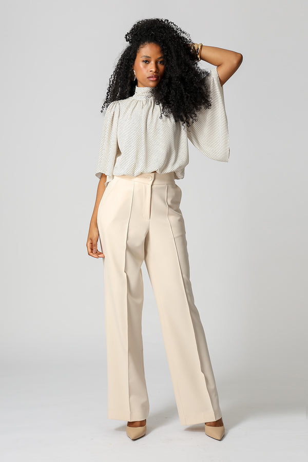 Blusa Balonê Com Gola Alta