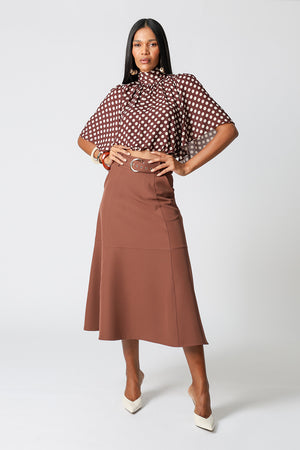 Blusa Balonê Com Gola Alta