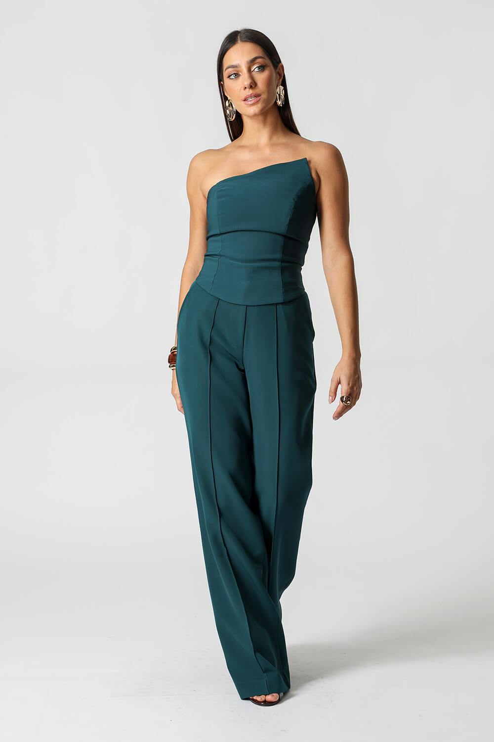 Top Alfaiataria Bico Assimétrico